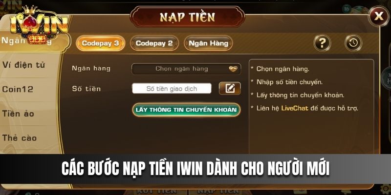Các bước cụ thể tại từng cách thức dành cho người chơi tham khảo