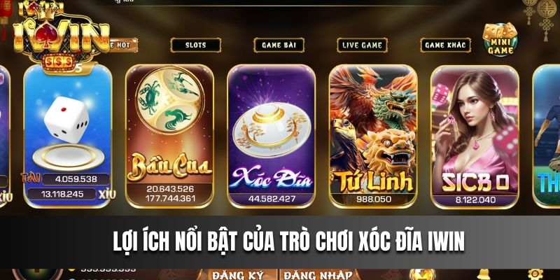 IWIN trang cá cược với tựa game Xóc Đĩa uy tín