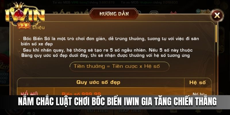 Nắm chắc luật chơi Bốc Biển IWIN gia tăng chiến thắng
