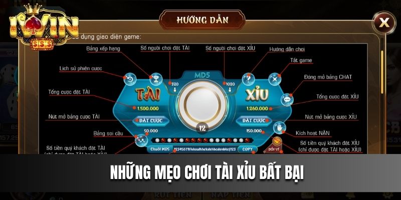 Những mẹo chơi Tài Xỉu IWIN bất bại