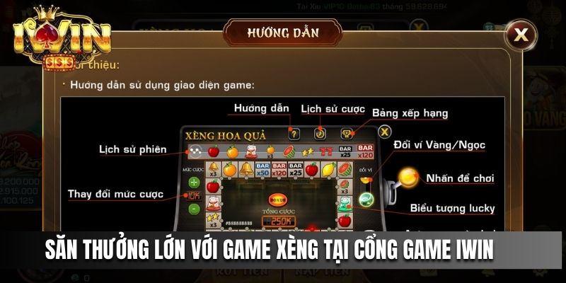 Săn thưởng lớn với game Xèng tại cổng game IWIN
